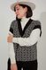 V-neck knitted merino wool vest