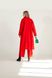 Red thick wool coat