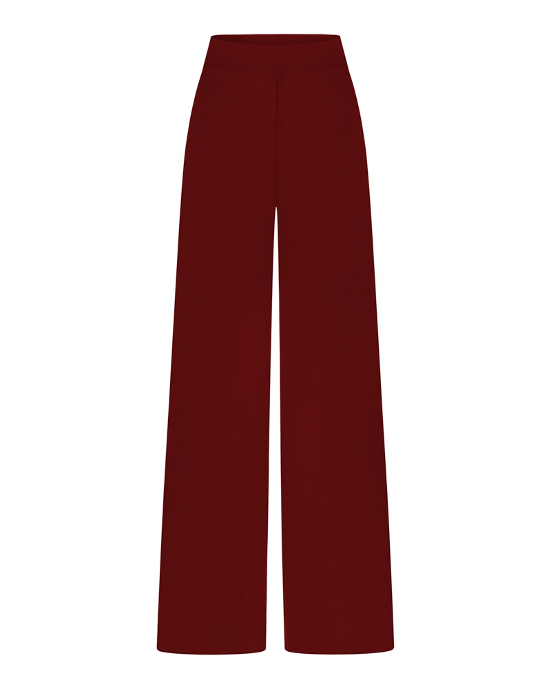 Штани в'язані прямі з напіввовни мериноса Pants_knitted фото