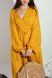 Сукня з кантом на запах із тенселу колір манго 022б_mango фото 5