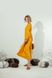 Сукня з італійської віскози з кантом та V-подібною горловиною колір манго 022_mango фото 2